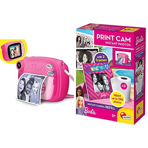 Lisciani Giochi- Barbie Print Cam Hi-Tech, Bambini Da 4 Anni, Fotocamera Istantanea & Barbie Print Cam Hi-Tech, Ricariche, Bambini da 4 Anni, 2 Rotoli per 120 Usare