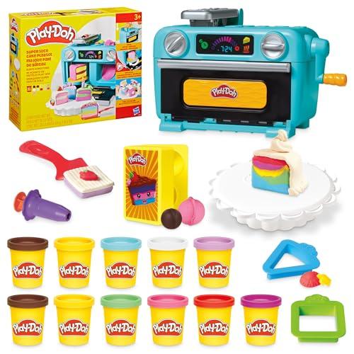 Hasbro Play-Doh, Playset Super Fetta di Torta, Arti e Mestieri Creativi per Bambini e Bambine dai 3 Anni in Su, Include 11 Vasetti di Pasta Modellabile e Accessori