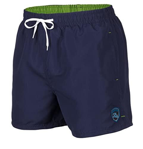 Zagano Costume da bagno da uomo e ragazzo, pantaloncini corti da nuoto, capo sportivo, nelle taglie S-6XL, prodotto nell’UE, blu navy, XXXXL