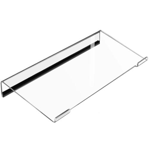 EAAGHK Supporto per Tastiera in Acrilico, Supporto Vassoio Tastiera in Trasparente, Supporto Tastiera PC Ergonomico con Striscia Antiscivolo per Il Gaming, L'Ufficio e la Scuola (43 * 14.5 * 3cm)
