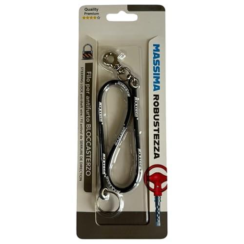 FLLAGG20 Laccetto Block Shaft Laccio per Chiave Blockshaft Auto Portachiavi n Silicone con Moschettone KeyChain Ganci per Bloccasterzo compatibile con Antifurto Catena per chiavi
