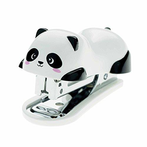 Legami - Mini Cucitrice, Mini Friends Panda, 3x3,5 cm, Levapunti Incorportao sul Retro, 1000 Punti Inclusi, per Tenere in Ordine i Documenti, in Plastica e Metallo