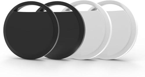 RSH Air Tag 4 Pezzi, Smart Tracker Localizzatore Funziona con Apple Dov'è App (solo iOS, NON per Android), Bluetooth Trova Oggetti per Chiavi/Bagagli/Valigie/Portafogli, Batteria Sostituibile