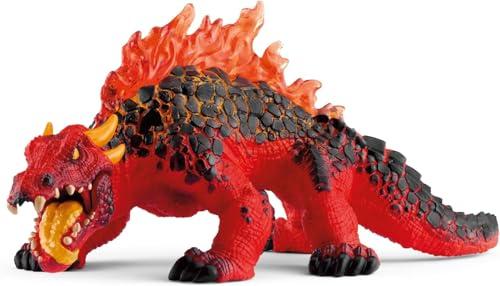 SCHLEICH ELDRADOR CREATURES | Varano di magma 70156 | Lucertola gigante con mascella mobile | Mostro dettagliato | Regalo perfetto per bambini dai 7 anni | 18 x 8 x 8 cm