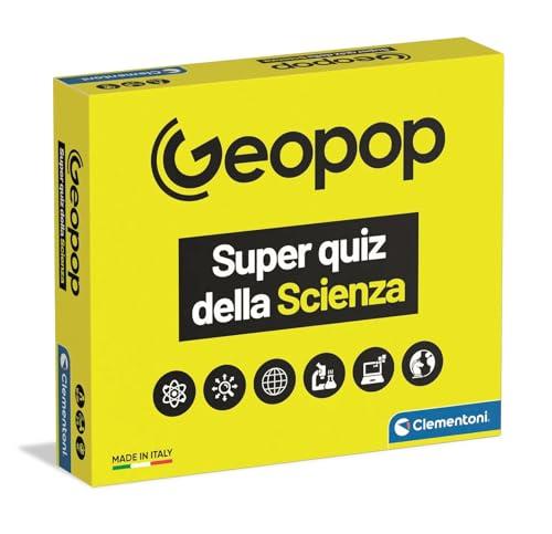 Clementoni x Geopop - Il Super Quiz della Scienza, Gioco Scientifico per Bambini 10+ Anni, Gioco di Società a Tema Scientifico, 2-6 Giocatori, Made in Italy, Lingua Italiana, 19431