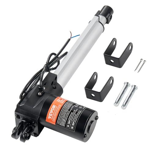 VEVOR Attuatore lineare 12V, Attuatore lineare da 8 pollici 1320lbs/6000N, Attuatore di movimento lineare da 0,19