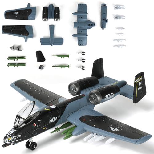 SEBUNAS 1:72 Scale A-10 Thunderbolt II Warthog Kit modello di assemblaggio in plastica altamente dettagliato Riproduzione accurata con schema di verniciatura Scelta del collezionista Regalo(43 pezzi)