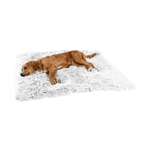 Best Friends by Sheri Shag - Coperta per animali - calmante - pelliccia a pelo lungo - grigio ghiaccio - S - 76 x 102 cm