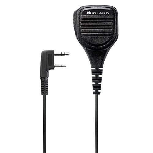 Midland - Microfono da Spalla Altoparlante Omnidirezionale MA25-LK per Walkie Talkie con Connettore Kenwood 2 Pin, Compatibile con G10 Pro, G11 Pro, CT990 EB - Accessori Softair e Sicurezza