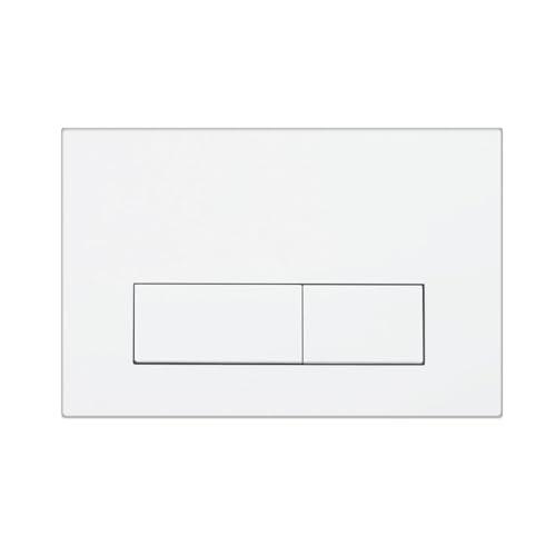 Mendorio Placca di Comando WC, Compatibile con Geberit Sigma, UP300 e UP320, Piastra Doppio Scarico, Dimensioni 243×163 mm, Completa di Set di Leve di Scarico e Telaio di Montaggio（Bianco).