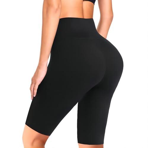 Flintronic Pantaloncini Sportivi Donna Corti, Leggings Push Up a Vita Alta Elastici/Morbido per Fitness, Yoga, Ciclismo, Palestra