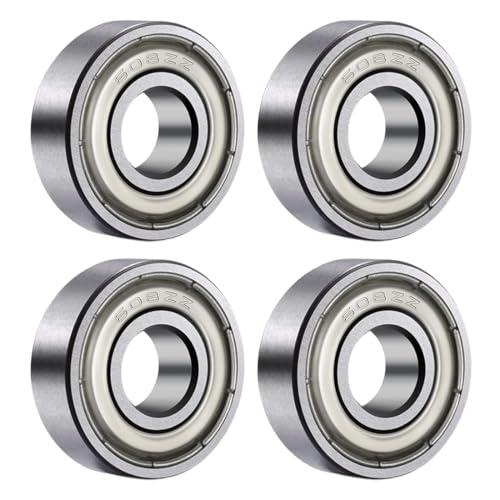 Confezione da 4 cuscinetti 608 ZZ, cuscinetti a sfera, cuscinetti a sfera per skateboard, adatti per skateboard in linea e pattini a rotelle