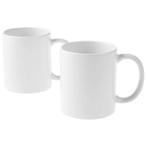 Cricut Tazze vuote bianche 340 ml (12 oz) 2 x infusibili inchiostro sublimazione tazze uso tazza stampa inchiostro infusibile 2007821