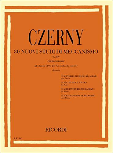 CZERNY - Op. 849 30 nuovi studi di meccanismo per pianoforte