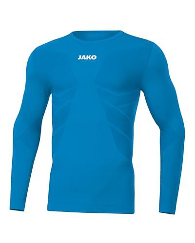 JAKO Comfort 2.0, Maniche Lunghe. Uomo, Blu di James, L
