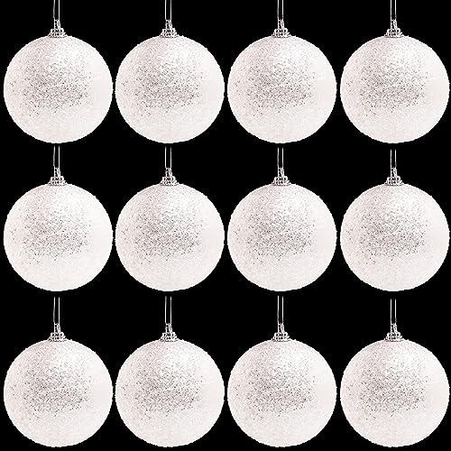 Toyland® Confezione di palline scintillanti per albero di Natale da 16-9 cm - Ornamenti natalizi tradizionali