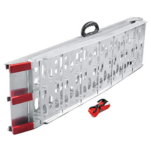 Rampa di carico 226cm 340kg ripiegabile in alluminio per moto e quad Rampa carico moto