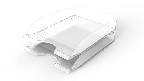 Durable Vaschette porta corrispondenza BASIC A4, trasparente, impilabili, 6 pezzi, 1701674400