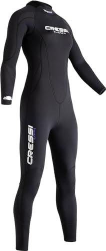Cressi Summer Lady 2.5mm - Muta Monpezzo Senza Cappuccio per Immersioni e Snorkeling, Neoprene 2.5mm, Donna, Nero, M