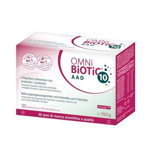 OMNi BiOTiC 10 AAD | Polvere | Con 10 Ceppi Probiotici | VEGANO | Senza OGM | 30 Bustine da 5 g