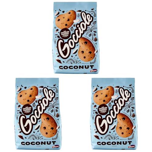 Pavesi Biscotti Frollini Gocciole Coconut, Biscotti da Colazione con Cioccolato Fondente e Cocco - 320 gr