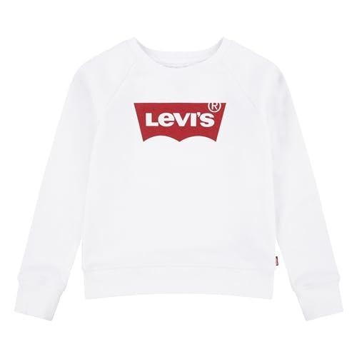 Levi's Lvg Key Item Logo Crew Bambine e Ragazze, Bianco (White), 8 anni