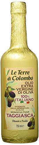 Le Terre di Colombo - Olio Extravergine d'oliva Taggiasca - Bottiglia Dorata - 0.75 litri