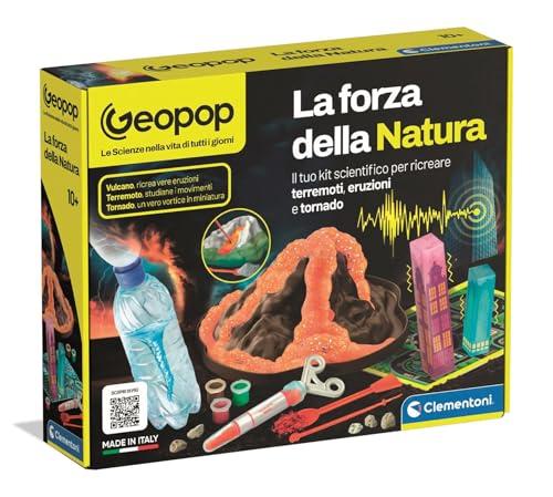 Clementoni x Geopop - La Forza della Natura, Gioco Scientifico per Bambini 10+ Anni per Scoprire Fenomeni Naturali e Costruire Vulcani, Made in Italy, Lingua Italiana, 19427