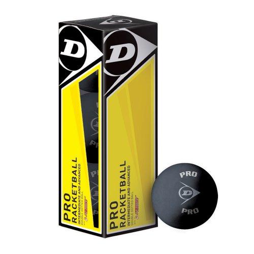 DUNLOP Pro Racquetballs/Squash 57 palline (3 palline)