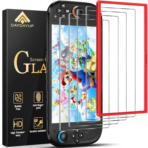 daydayup 3 Pezzi Vetro Temperato Compatibile con Nintendo Switch 2, 3 Pezzi Pellicola Protettiva per Switch 2 Model 2025 -Bubble Free, HD, Anti-Crack, durezza 9H, Resistente ai Graffi.