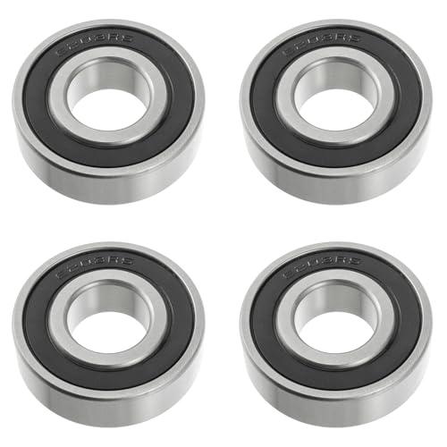 HUAREW cuscinetti a sfera 6203 2RS in acciaio cuscinetto 17 mm x 40 mm x 12 mm, cuscinetti a sfera a doppia schermatura (10 Pcs)