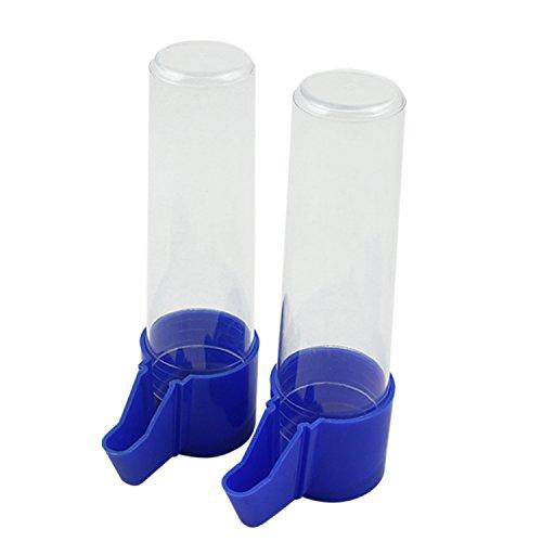 Nobleza - 2 x Abbeveratoio Uccelli, Abbeveratoio dell'alimentatore della Gabbia 90ml - Adatto per Uccelli da Compagnia di Piccole e Medie Dimensioni Come Canarini e Parrocchetti