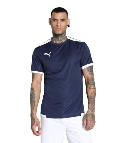 PUMA Uomo Shirt, Peacoat-Puma White, XXL