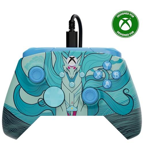 Turtle Beach Rematch Advanced Blue Kitsune Controller da gaming con cavo – Con licenza per Xbox Series X e S, Xbox One e PC Windows – Illuminazione
