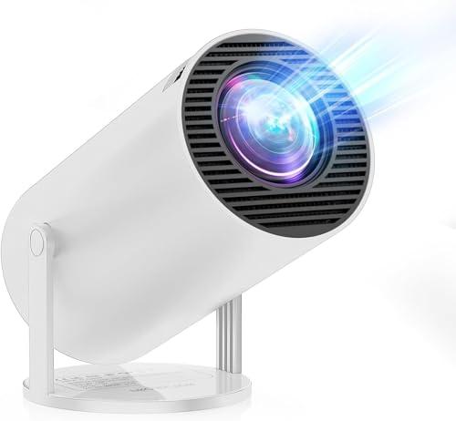 [App integrata & Android 11.0] Proiettore 2025 Upgraded Mini Proiettore Portatile 20000 Lumen 4K Supporta con WiFi 6 Bluetooth 5.2 Auto Keystone 180°Rotazione per Phone/HDMI/TV Stick/USB (1080P)