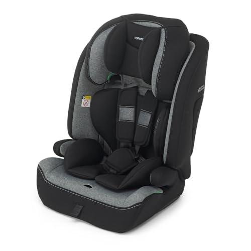 Foppapedretti Seggiolino Auto Babyroad New I-Size, per bambini da 76 a 150 cm di altezza, 15mesi-12 anni, conforme ECE R129, Fissaggio a 3 punti,Safe Body Protection,Protezione Impatti Laterali,Carbon