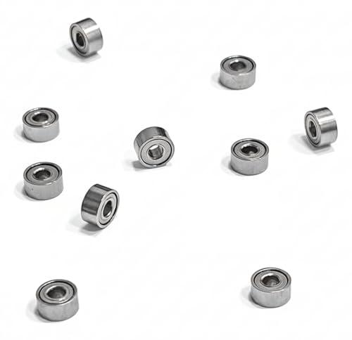 10 Cuscinetti MR52ZZ | Cuscinetti a Sfere Miniatura in Acciaio GCr15 2x5x2,5 mm | Cuscinetti Piccoli MR52 da 2 mm x 5 mm x 2,5 mm | Per Prototipi e Macchinari Leggeri