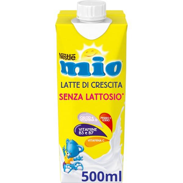 NESTLÉ MIO Latte di Crescita Senza Lattosio Liquido, 12 Brick da 500ml (6L)