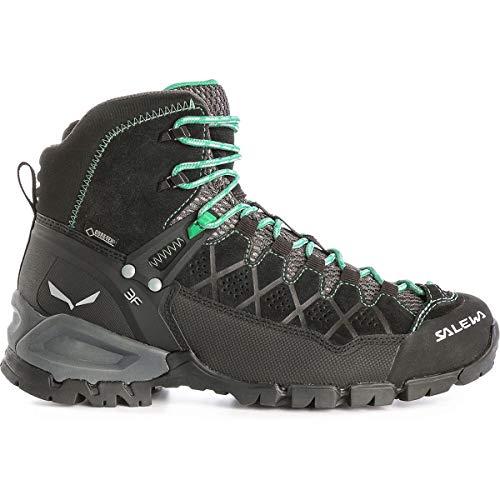 SALEWA Ws Alp Trainer Mid Gtx, Scarpa da Passeggio Donna, Black Out/Agata, 38 EU