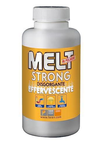 Faren MELT STRONG, Disgorgante Granulare Effervescente,Stura Wc Lavandino,Elimina  i cattivi odori, 600gr