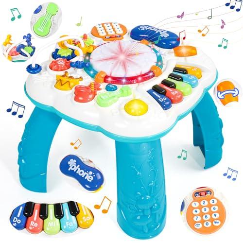 Giochi Bambini 1 Anno - Tavolo Multiattivita Bambini con Suoni e Luci Giochi Montessori Tavolo Interattivo Bambino 1 Anno Gioco Bimbo Bimba 1 Anno Giochi Educativi Regalo Bambino Bambina 1 2 3 Anno