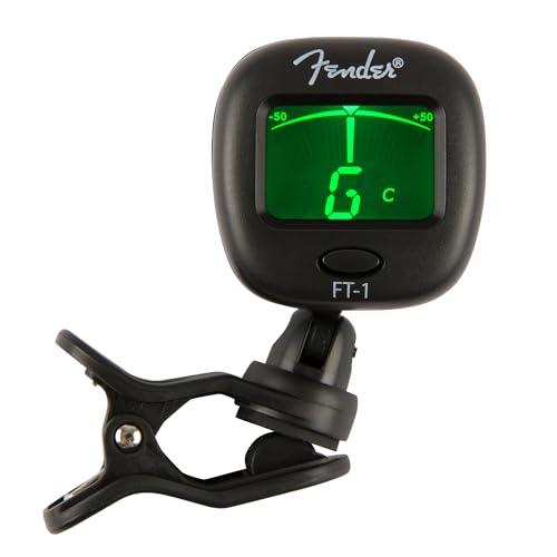 Fender FT-1 Pro Accordatore a Pinza Gen 2, Per Chitarre Elettriche, Acustiche & Basso, Nero