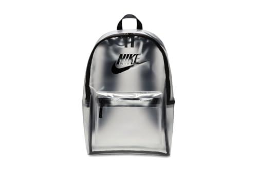 Nike Heritage Crystal Backpack (25l) (Little Big Kid) Zaino, Trasparente/Nero/Nero, Taglia Unica Unisex-Bambini e Ragazzi