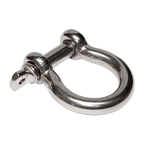 PRIOstahl®, grillo a forma ricurva, maniglione in acciaio inossidabile VA A4 per la navigazione, M4