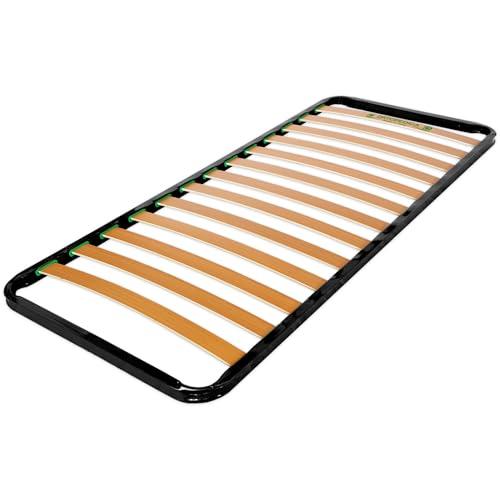 DOLCI SOGNI Rete Letto Singolo 80x190, Struttura Letto Singolo Senza Piedi, Rete Ortopedica, Rete Singola con Doghe di Legno, Rete Singola Doghe 80x190 da Incasso, 100% Made in Italy