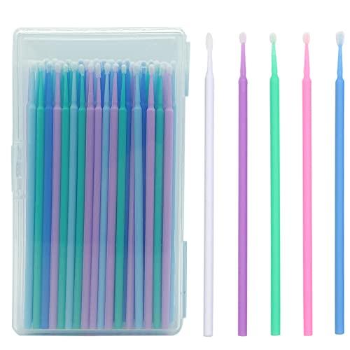 Set di 150 Pennello Ritocco Auto Bastoncini per Riparare per Ritocchi Vernice Auto Danni Pulizia Nail Art Pittura Pennello Bastoncini Pennellino da Ritocco Pennello Ritocco Carrozzeria 5 Colori