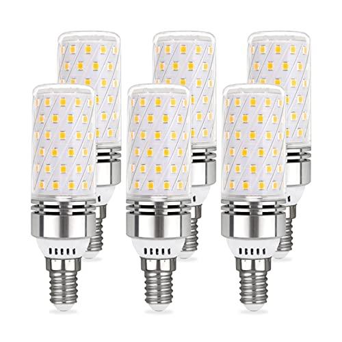 Akynite Lampadine LED Mais E14 12W Luce Naturale 4000K 1450LM, 84 LEDs, E14 100W Alogena Equivalente, Lampadina LED E14 Bianco Naturale per Lampada Plafoniere, non dimmerabile, set di 6