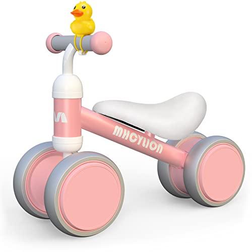 Bicicletta Senza Pedali Bambini per 1-2 Anni Baby Walkers regalo per ragazzi e ragazze Giocattoli Regali per Bambini Bicicletta Equilibrio Bambino rosa