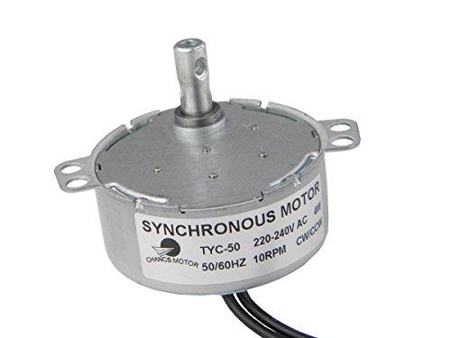 CHANCS TYC-50 Motore sincrono 220V AC 10-12RPM CW/CCW Motore a tavola Rotante Motore sincrono Motore Elettrico