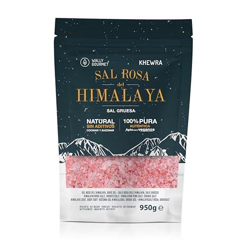 WALLY GOURMET Sale Rosa Dell'Himalaya In Grani Grossi. 100% Naturale, Senza Additivi, Non Raffinato. Sale Grosso Con Un Elevato Contenuto Di Oligoelementi. Sale Grosso. Pakistan. (950g).